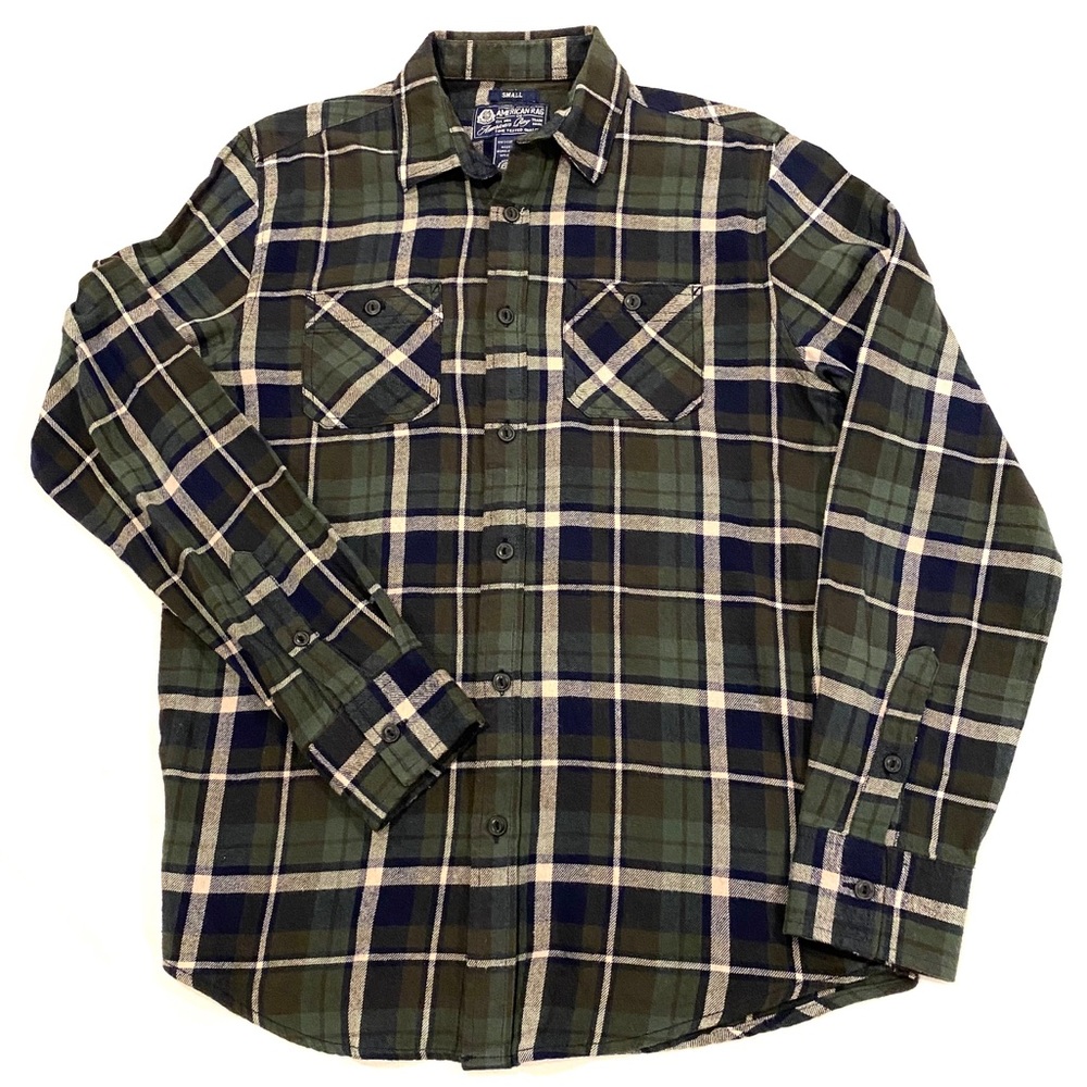 American Rag Small Men’s Green Flannel Shirt